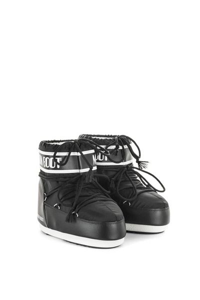 MOON BOOT Girl's Black Snow Boots14093400-001 Classic Low 2 Black 27-35 Size