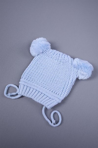 Babyhola Knitwear Double Pompom Tied Baby Girl Boy Newborn 0-3 Months Beret 0946