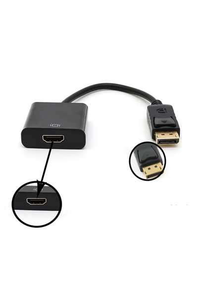 CODEGEN Cdg-cnv36 0.15metre Dp-hdmı Görüntü Adaptörü Siyah