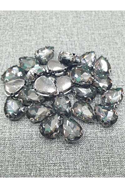 CRYSTALSHOP Kamen u kutiji - 10*14mm kapljica antracit (50 AD)