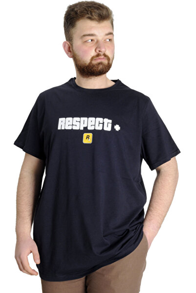 ModeXL Mode Xl Великий розмір Чоловіча футболка Nespect 23131 Синя