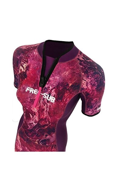 Free-Sub 2mm Dreams Purple Kadın Shorty (KISA) Sörf, Scuba Tüplü Dalış Elbisesi Wetsuit