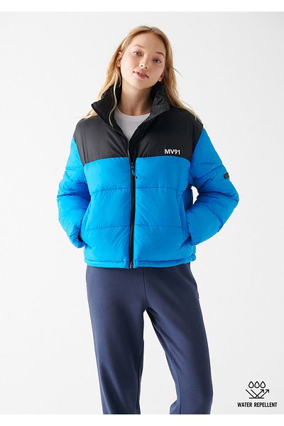 Mavi Jachetă puf Color Block 1110102-70879
