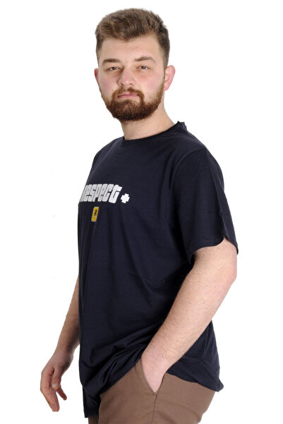 ModeXL Mode Xl Великий розмір Чоловіча футболка Nespect 23131 Синя