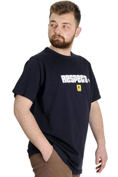 ModeXL Mode Xl Великий розмір Чоловіча футболка Nespect 23131 Синя