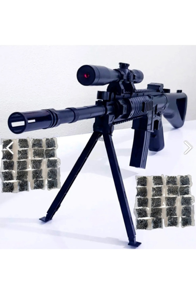 PeriYedi Lazerli Boncuk Atabilen Keskin Nişancı Tüfeği Ve 40 Paket Plastik Bo...