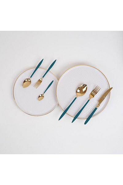 Glore Paris Cutlery Set Gold-green