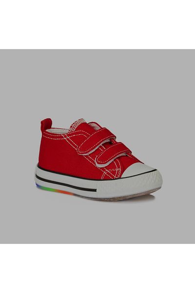 Vicco VİCCO PINO UNISEX CHILDREN'S RED LIGHT LINEN SHOE