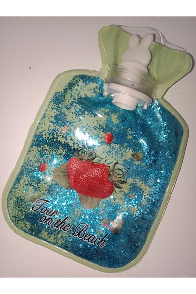 HANK TİCARET Special Mini Glittered Hot Water Bag for Babies and Children 20x13 Cm