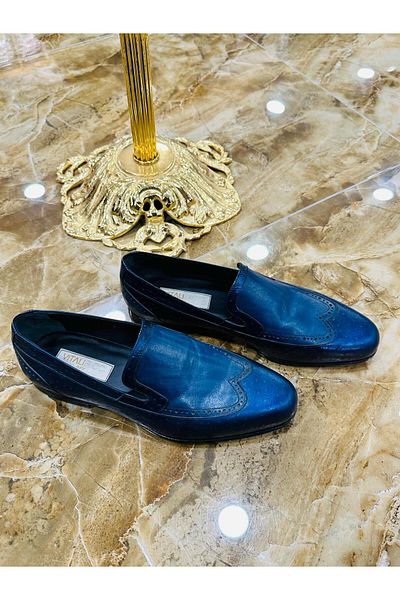 Vitali Ricci Design special din piele Talpă din piele naturală Pantofi clasici pentru bărbați
