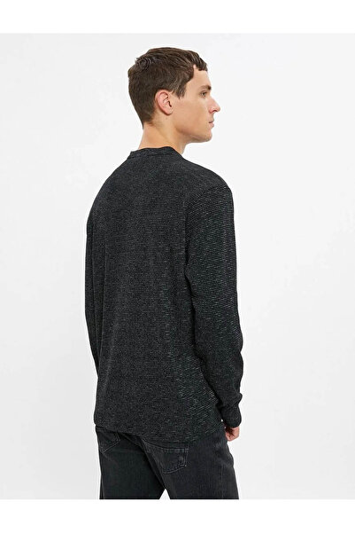 Koton Men's Sweater Black 4wam70190mk