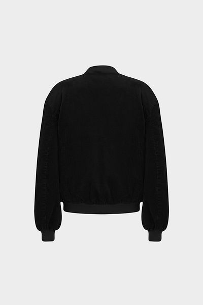 Açelya Okcu Premium Velvet Oversize Bomber Jacket