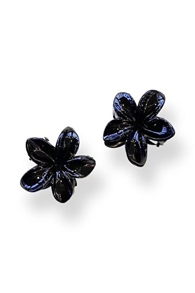 little Luv Ζευγάρι μαύρης πόρπης Lotus (μικρό μέγεθος)