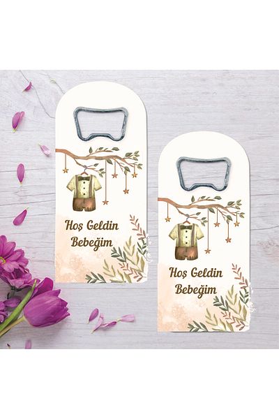 Ege ajans 10 baby opener magnets (with card and gelatin)