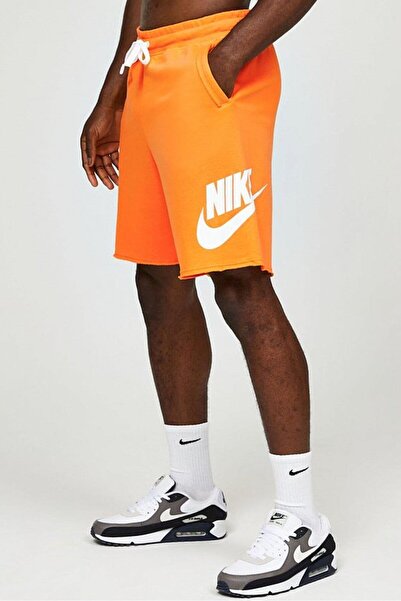 Nike Sportswear Essentials French Terry Alumni Bol Kesim Turuncu Erkek Spor Şort