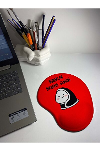 rakkun shop لوحة ماوس دوبارلان بيراغما جينديني مطبوعة مع دعم للمعصم