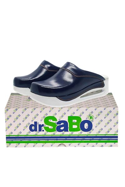 DR SABO شبشب نسائي من Sabo لتقويم العظام Airmax باللون الأزرق الداكن