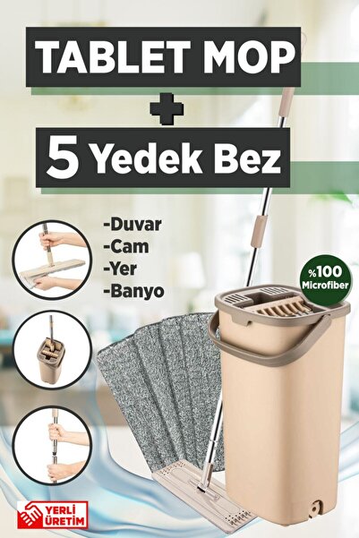 Genel Markalar 5 Adet Microfiber Bezli Temizlik Kova Seti