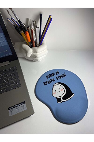 rakkun shop لوحة ماوس دوبارلان بيراغما جينديني مطبوعة مع دعم للمعصم