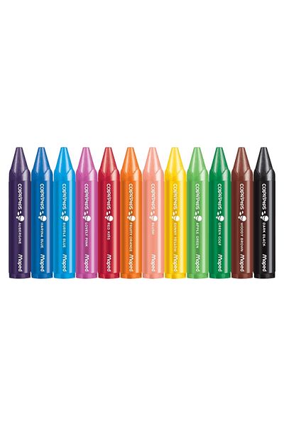 SEYFİKİRTASİYE JUMBO CANDLE PAINT 12 COLORS 1 YEAR OLD AND UP HANDS-PROOF VIBRANT COLORS EASY TO HANDLE