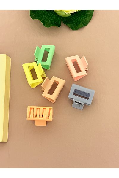 PREGIO Women's Colorful Small Size 6-Piece Square Elegant Latch Buckle