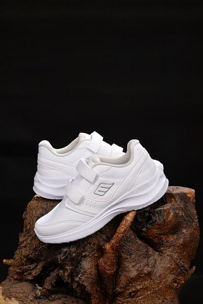 M.P. Women's Banded 4 Seasons White Running & Walking Shoes Terletmz Breathable Alr Orthopedic Non-Slip Sole