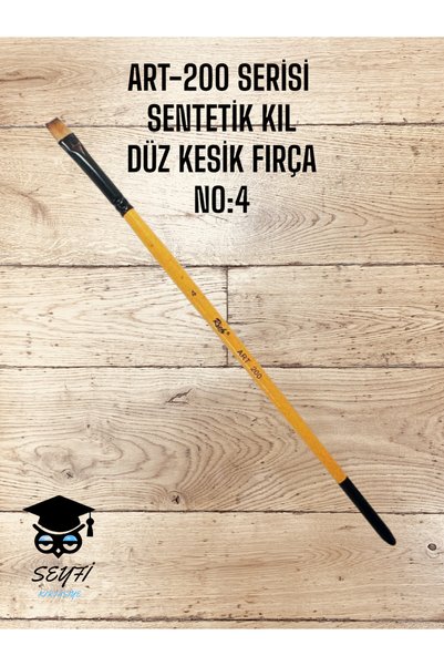 SEYFİKİRTASİYE ART-200 SERIJA SINTETIČKA PLOŠKA ČETKA OD GLINICE BR:4