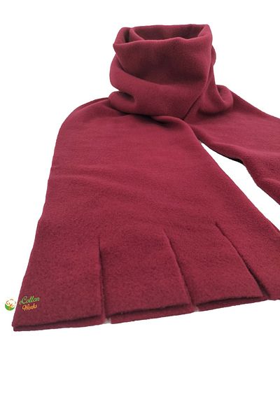 ecottonworks Claret Red Polar Scarf Polar Camisole