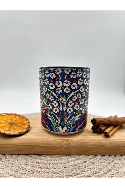 Nakkaş Çini Traditional Tile Patterned Ceramic Mug 05