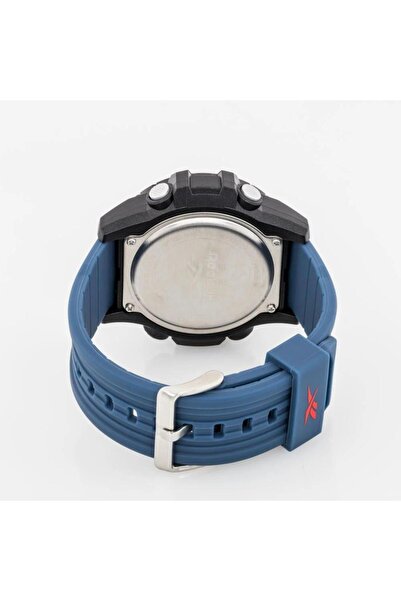 Reebok Rv-Brk-G9-Pbıt-Wt Digital Navy Blue Silicone Men's Wristwatch