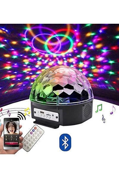 HEDİYEBİZİZ Uzaktan Kumandalı Kristal Disko Led Işıklı ve Hapörlörlü RGB Led ...