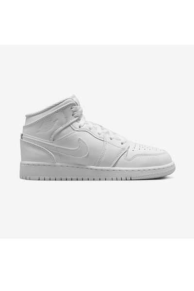 Nike Air Jordan 1 Mid GS - White Sneakers