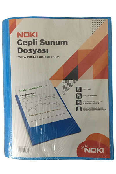 Noki Презентаційний файл з кишенею, синій, 80 аркушів