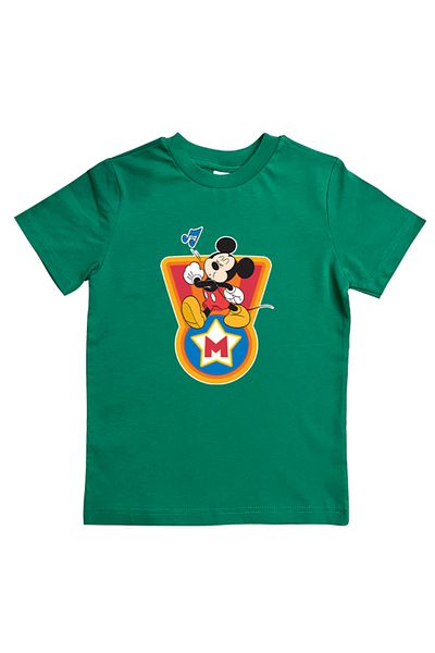Mickey Mouse تي شيرت صيفي للأطفال - مطبوع، قطن ممشط