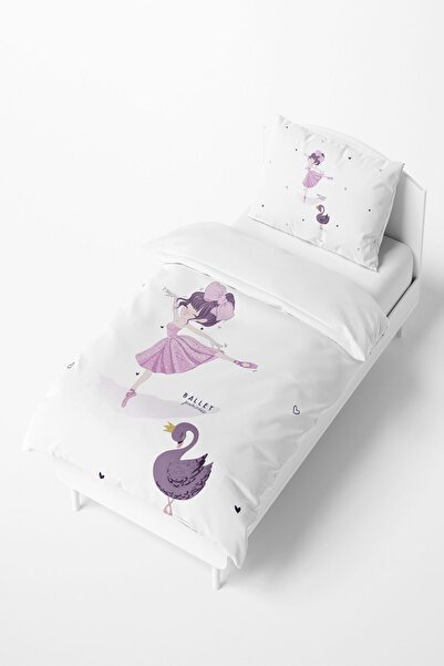 Talia Home طقم غطاء لحاف للأطفال والرضع منقوش بجعة راقصة الباليه TLAN-290