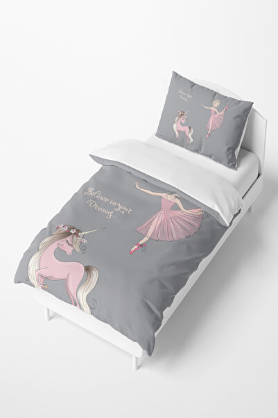 Talia Home طقم غطاء لحاف راقصة الباليه للفتيات والرضع TLAN-265