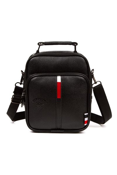 Newish Adelina Black Leather Hand and Shoulder Bag Travel Daily Cross Strap
