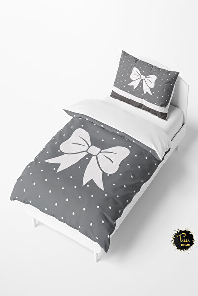 Talia Home طقم غطاء لحاف للأطفال والرضع منقوش بشريط TLAN-099