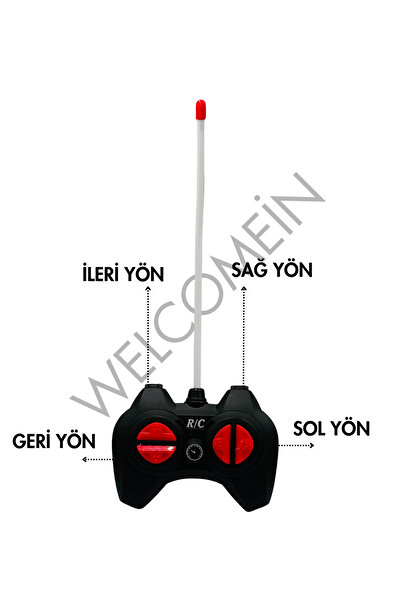 welcomein Oyuncak Uzaktan Kumandalı Pilli Full Fonksiyon Işıklı Drift Atabilen OffRoad Yüksek Teker Araba Jeep