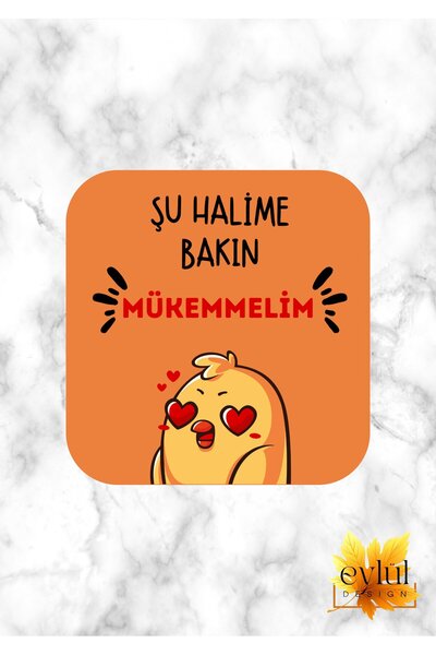 Eylül Design انظر إلى هذا الحالة، أنا مثالي، تصميم مخصص مطبوع، قاعدة أكواب مر...