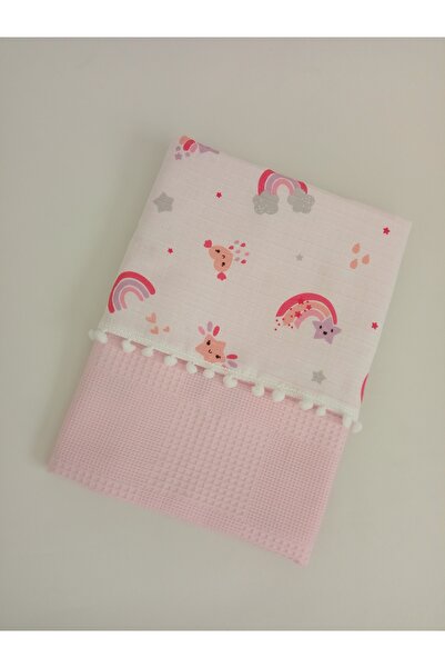 Wenaris بطانية 100% قطن متعددة الأغراض بطبقة مزدوجة بيكيه/موسلين (90X110)