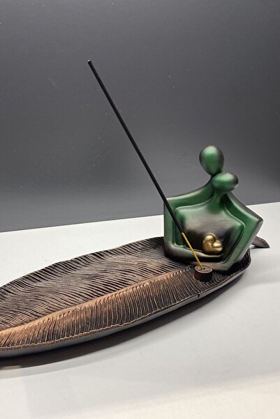 Gift Garden Sevgili çift tütsülük dekoratif biblo Yeşil