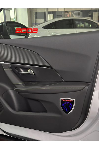 Edesign Peugeot New Lion Logo 3d Led Back&Door Inside