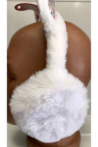 Kitti New Season ARICI STORE - Fluffy Plush Foldable Cream Children's Headphones