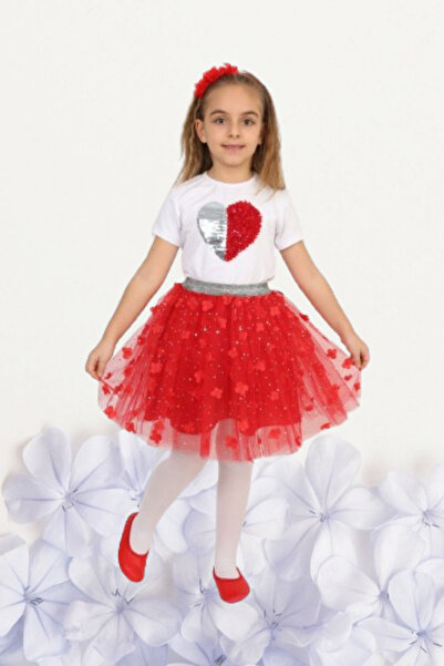 NACAR NEW STYLİSH Κοστούμι για κορίτσια 23 Απριλίου, φούστα τούτου, κοντομάνι...