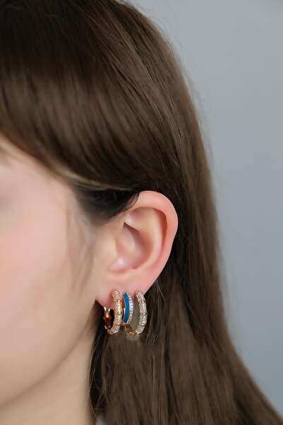 Jack Ferrero ÇELİK exclusive RENK ATMAZ GARANTLİ FATURALI KÜPE