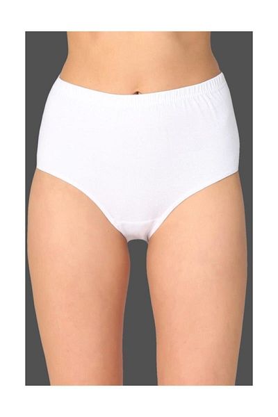N&G FASHION Λευκό βαμβακερό Passion Σετ 4 ριμπ εσώρουχα Bato