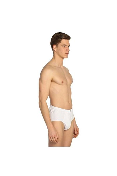 N&G FASHION Ανδρικό εσώρουχο Seher 100% βαμβακερό λευκό 10 τεμαχίων
