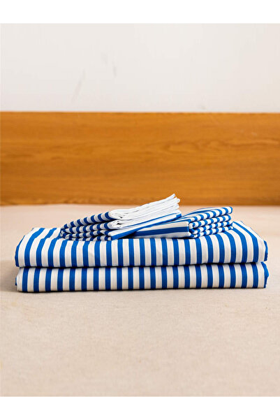 CAQQA Bodrum Boutique Striped Cotton Double Duvet Cover Set