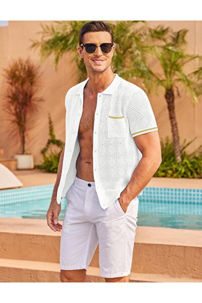 youknitwear you Tričko Driftwood Polo Neck Knitwear